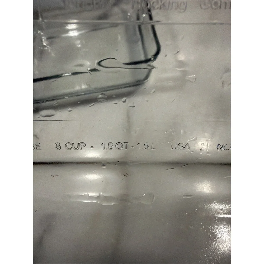 Set‎ Of 2 Vintage Anchor Hocking Glass Baking/storage Dishes